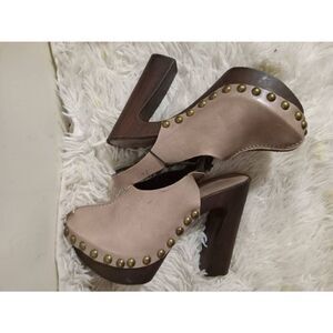 Charles David wooden platform sandals